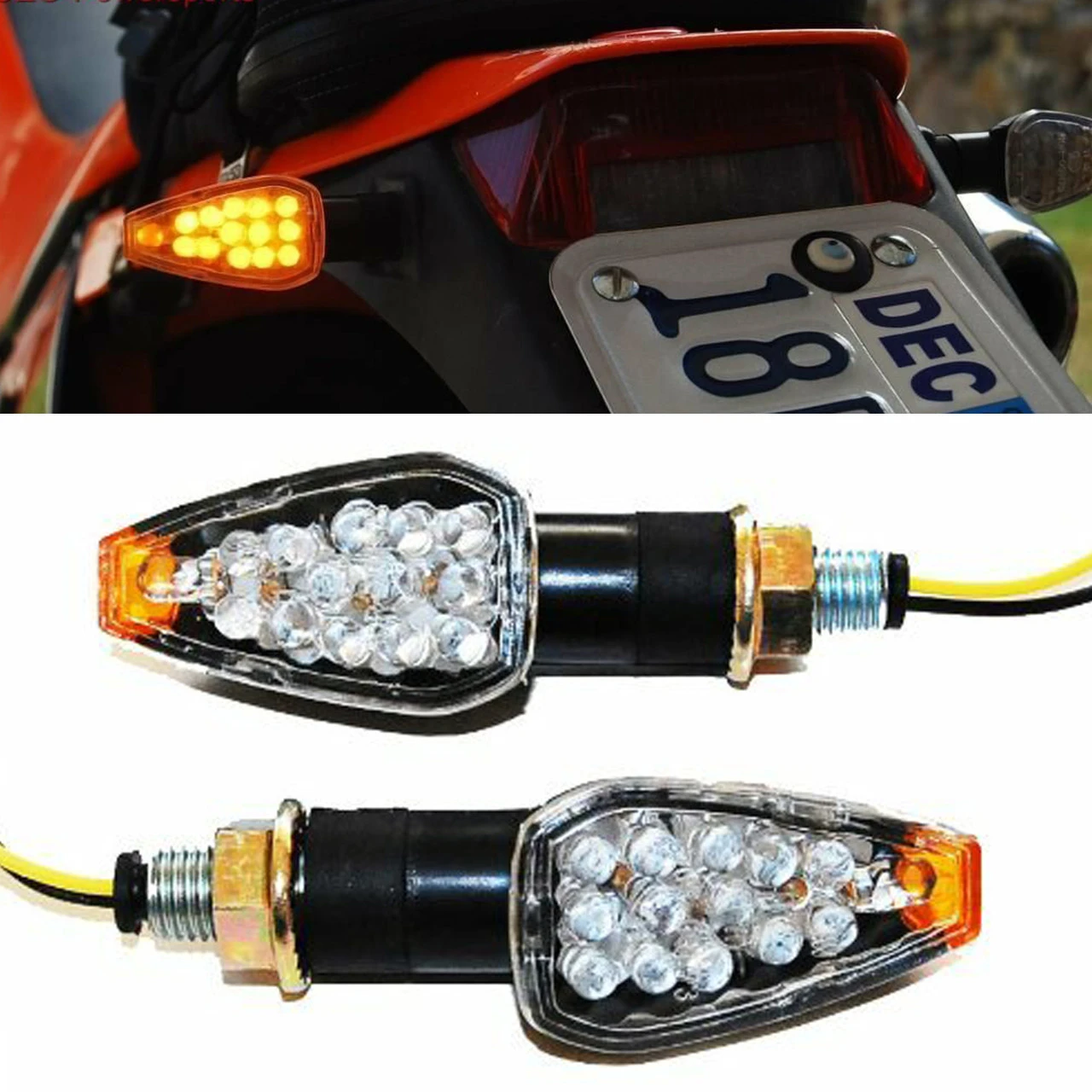 Turn Signal LED For KTM Dual Sport Motorcycle EXC Dirt Bike Supermoto Light Blinker 2 Turn Signal LED For KTM Dual Sport Motorcycle EXC Dirt Bike Supermoto Light Blinker - Image 2