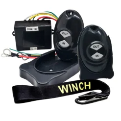 Wireless Winch Remote Control Switch With Winch Hook Strap For Lift Gate Dump Bed Recovery Tow Truck 12V -Oz 10 68715.1657743569