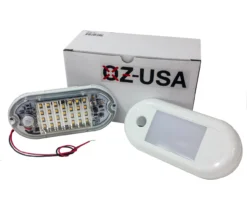 5" Motion Sensor RV LED Porch Light Fixture Security Marine Boat Utility 12v 24v Motorhome Camper Van Auto Semi Truck Travel Trailer Bed Overland Waterproof Interior Exterior -Oz 11 26199.1507353432