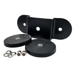 2.5" Magnet Base Mounting Bracket LED Lights Holder Rubber Coated For Off-road Vehicles UTV Truck RV Metal Roof Hood Bumper Mount