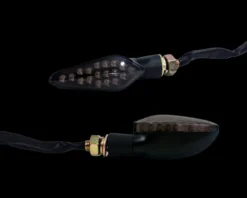 Motorcycle Turn Signal Red LED Light Rear Dual Intensity Smoke Lens 12 Volts Universal Blinker -Oz 12 26661.1503521611