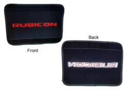 Rubicon Logo Black Neoprene Automotive Jeep Seat Belt Covers Safety Shoulder Pad Travel Bag Straps -Oz 12 27339.1540102535