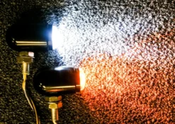 White Amber Dual LED High Output Running Light Turn Signal Fog Offroad Street Harley Touring Cruiser -Oz 12 70660.1546043092