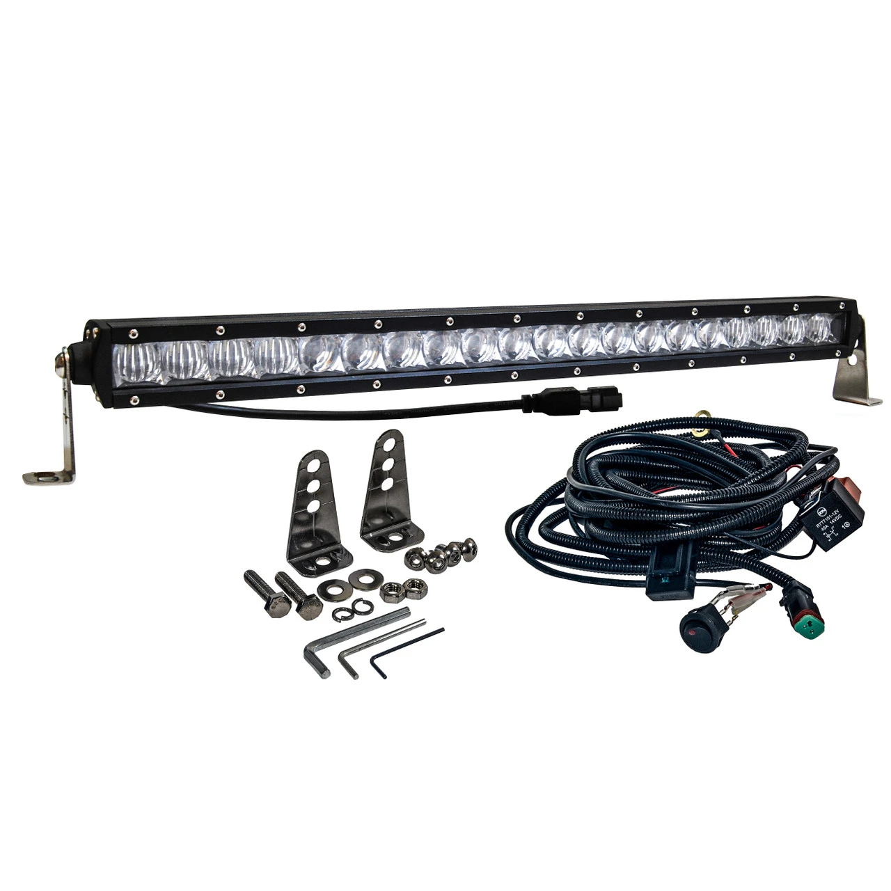S4D 20 Inch OZ-USA® Single Row LED Light Bar 4D Reflectors Spot Flood Combo Beam Off Road 4x4 4WD Truck 2 S4D 20 Inch OZ-USA® Single Row LED Light Bar 4D Reflectors Spot Flood Combo Beam Off Road 4x4 4WD Truck - Image 2