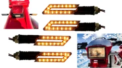 4x Naked Turn Signal LED Front & Rear Dual Sport Motorcycle Dirt Bike Light Street Fighter ZL