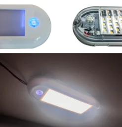 7" LED Dome Light Dimmer Fixture Marine RV Motorhome Camper Utility Van 12v 24v Semi Truck Travel Trailer Boat Aircraft Overland Interior Exterior Porch Cabinet Waterproof -Oz 13 20128.1587488283