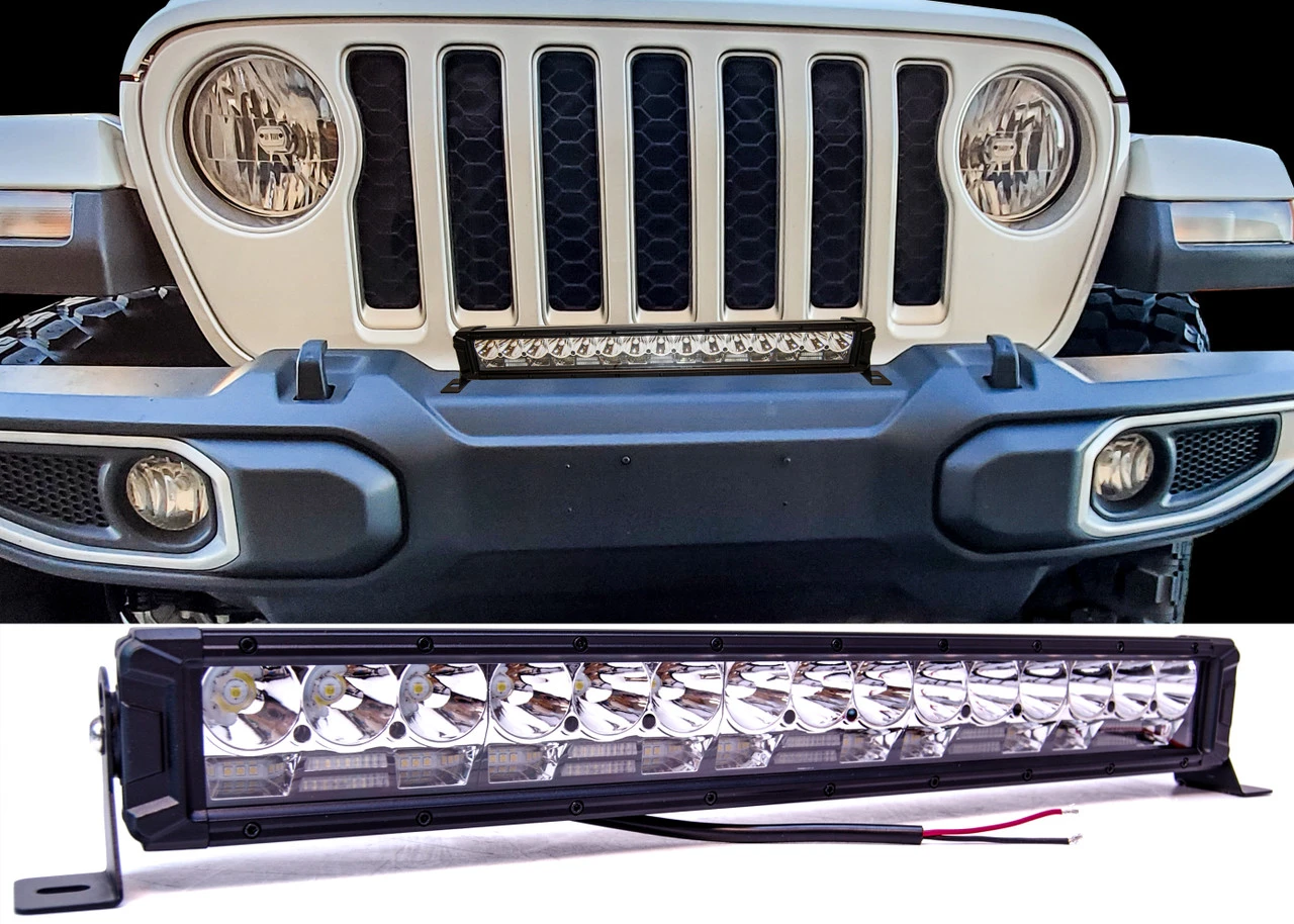 22" High Output Osram LED Light Bar With DRL Function Combo Spot Flood Beam For Truck Offroad UTV ATV Marine Vessels 12V - 24V 2 22" High Output Osram LED Light Bar With DRL Function Combo Spot Flood Beam For Truck Offroad UTV ATV Marine Vessels 12V - 24V - Image 2