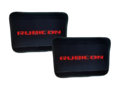 Rubicon Logo Black Neoprene Automotive Jeep Seat Belt Covers Safety Shoulder Pad Travel Bag Straps -Oz 13 68237.1540102536