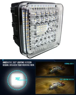 4" High Output 360° Osram LED Work Lights Driving Offroad Truck Trailer Tractor SUV Combo Beam 12 - 32 Volts -Oz 13a 01620.1533928803