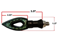 4x Arrow Turn Signal LED Dual Sport Motorcycle Dirt Bike Light Street Fighter Zl -Oz 14 38471.1505875520