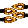 4x Arrow Turn Signal LED Dual Sport Motorcycle Dirt Bike Light Street Fighter Zl
