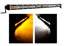 M-Series 20" White Amber Dual Ultra Slim High Output Color Changing Osram LED Light Bar Single Row Spot Flood Combo Beam Off Road Truck Trailer ATV Marine Boat RV 12 - 30 Volts