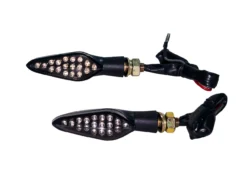 Motorcycle Turn Signal Red LED Light Rear Dual Intensity Smoke Lens 12 Volts Universal Blinker -Oz 18 71652.1505466051