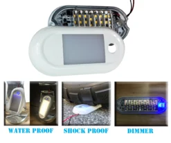 5" LED Dome Light Dimmer 3-Way Touch Sensor Lighting Fixture Marine RV Motorhome Camper Utility Van 12v 24v Semi Truck Travel Trailer Boat Aircraft Overland Interior Exterior Porch Cabinet Waterproof -Oz 19 30583.1521166974