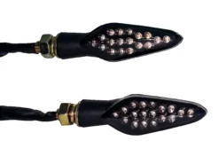 Motorcycle Turn Signal Red LED Light Rear Dual Intensity Smoke Lens 12 Volts Universal Blinker -Oz 19 92830.1505466051