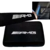 AMG Logo Black Neoprene Automotive Seat Belt Covers Safety Shoulder Pad Travel Bag Straps