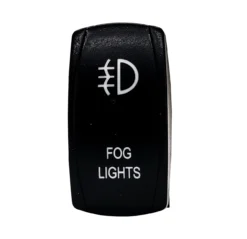 Fog Lights On/Off Rocker Switch OZ-USA® 5-Pin SPST Laser Etch Blue LED For Truck SUV Off-road Rzr Polaris Can-Am RV Boat