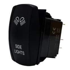 SIDE Lights OZ-USA® On/off Rocker Switch 5-Pin SPST Laser-Etch Blue LED Backlit For Truck SUV Off-road RZR Polaris Can-Am UTV -Oz 1B 60269.1642285495