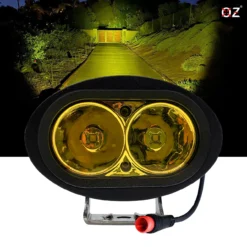 OZ-USA E-bike High Output LED Headlight Neon Fluorescent Yellow Compatible With Rad Power Bikes RadMini RadRover RadExpand RadRunner -Oz 1 10600.1667330274