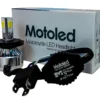 Motorcycle ATV Headlight Kit H4 HB2 9003 Hi/Lo 3-Sided Dual Beam LED Bulb 6000K Harley Kawasaki Yamaha 12 Volts