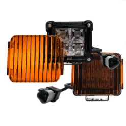 Rear Lights Red & Amber Dual Color LED Pod With Power Bus Bar Wire Harness Red Rocker Switch Compatible With 2018-2023 Can-Am Maverick X3 Max RS Turbo RR Sport Trail Defender -Oz 1 23223.1701983111