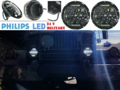 7" Military Headlight LED 24 Volts For Truck Humvee 14 7" Military Headlight LED 24 Volts For Truck Humvee -Oz 1 37614.1513640703