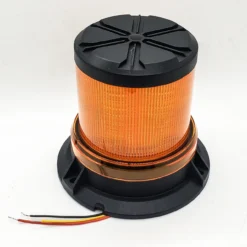 360° Amber LED Strobe 5-Inch Rotating Beacon Flashing Emergency Warning Caution Light Amber Lens -Oz 1 37955.1637792518