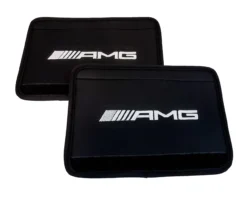 AMG Logo Black Neoprene Automotive Seat Belt Covers Safety Shoulder Pad Travel Bag Straps 11 AMG Logo Black Neoprene Automotive Seat Belt Covers Safety Shoulder Pad Travel Bag Straps -Oz 1 53508.1562438456