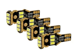 4 Pc. Canbus Xenon White Interior 9 SMD T15 921 912 Replacement Bulbs 3rd Brake Lamp Cargo Back-up Reverse Light