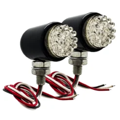 Motorcycle Tail Brake Light OZ-USA® Turn Signal Red LED Black Custom Cruiser ATV 12 Volts -Oz 1 65003.1626562061