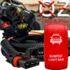 Bumper Light Bar On/Off Red Rocker Switch With Power Busbar Plug Harness Compatible With Polaris Pulse Power Busbar RZR Pro Ranger Crew XP 2018-2023