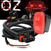 10ft. Pulse Power Bus Bar Plug Red Rocker Switch 3-Wire Harness Kit For Dual Function Rear Lights Compatible With Polaris RZR Pro Ranger Crew XP XPEDITION ADV 2018-2024