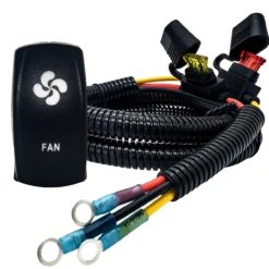Power Busbar Distribution Block Auxiliary Fan Wire Harness With On/Off Rocker Switch Compatible With 2018-2023 Can-Am Maverick X3 Max RS Turbo RR Sport Trail Defender -Oz 1 78810.1683065641