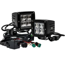4D Series OZ-USA® 3" Pod High Intensity LED Ditch Lights Spot Beam Pattern With Plug And Play Wire Harness Offroad