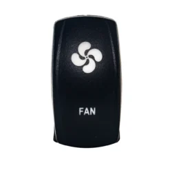 FAN On/Off Rocker Switch OZ-USA® 5-Pin SPST Laser Etch Blue LED For Truck SUV Off-road Rzr Polaris Can-Am RV Boat
