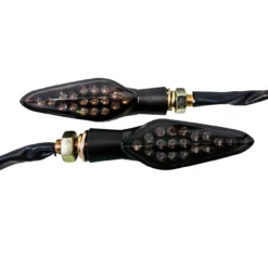 Motorcycle Turn Signal Red LED Light Rear Dual Intensity Smoke Lens 12 Volts Universal Blinker -Oz 1 83163.1503808830