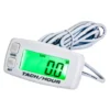 Marine Tach Hour Meter OZ-USA® Tachometer RPM Display Motorcycle Atv Dirtbike Buggy Outboard Cr White