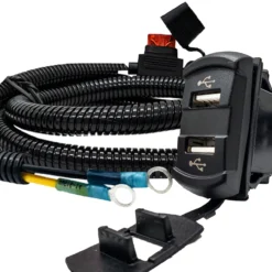 Digital Voltage Meter With Dual USB Port Power Bus Bar Distribution Block Wire Harness Compatible With Can-Am Maverick X3 RS Turbo Commander Defender -Oz 1 95603.1683760259