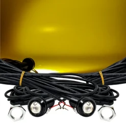 5/8 Inch Amber LED 22mm Bolt Beam Rear Chase Light With Power Busbar Wire Harness Kit Compatible With 2018-2023 Can-Am Maverick X3 Max RS Turbo RR Sport Trail Defender -Oz 1a 52634.1688081517