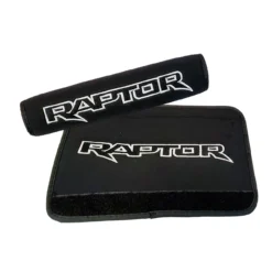 Raptor Logo Black Neoprene Automotive Seat Belt Covers For Ford F-150 Safety Shoulder Pad Travel Bag Straps