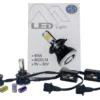 H13 Hi/Lo Cree LED Headlight Kit By OZ-USA® 40W 4-Sided Head Light Dual Beam 4000LM Xenon White 6000K . Changeable Yellow & Blue Glass Tubes Included.
