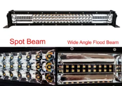 DL-Series 22" Amber White Dual Color Changing LED Light Bar Harness Anti-theft Security Bolt Flashing Emergency Driving Fog Spot Light Offroad SUV Truck Marine Agricultural And Heavy Equipment 12 - 32 Volts -Oz 1b 13033.1520660561