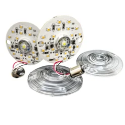 Front White Amber Dual LED Turn Signal Kit Harley Day Time Running Touring Maker 1157
