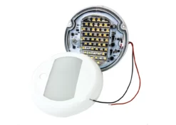 5" Round Red White Blue LED Color Changing Dimmable Dome Light Touch Sensor Switch Lighting Fixture Interior Exterior Marine RV Truck Boat Wheelhouse Trailer 12v 24v -Oz 20 11965.1623712038
