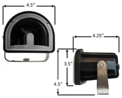 Red Arc Projector LED Forklift Warning Safety Light Warehouse Marker Clearance For Scissor Lift, Truck Conveyor, Industrial Equipment 12V - 80V -Oz 2B 12398.1574123290