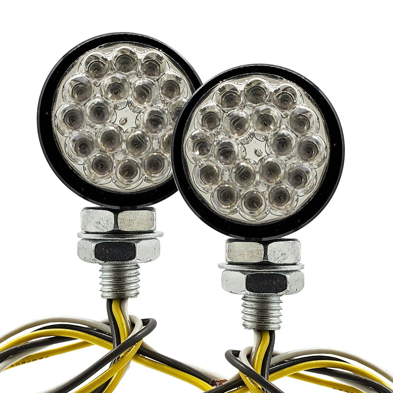 Motorcycle OZ-USA® Running Light Turn Signal Dual Intensity Amber LED Front Black Custom Chrome Cruiser 12V 2 Motorcycle OZ-USA® Running Light Turn Signal Dual Intensity Amber LED Front Black Custom Chrome Cruiser 12V - Image 2