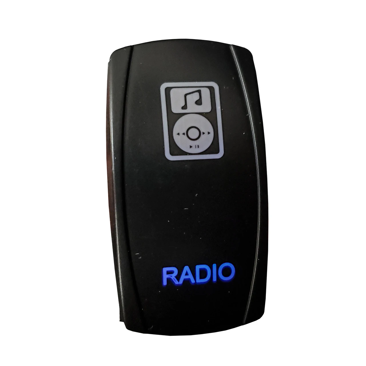 Radio On/Off Rocker Switch 5-Pin SPST OZ-USA® Laser Etch Blue LED Truck SUV Off-road UTV Rzr Polaris 1 Radio On/Off Rocker Switch 5-Pin SPST OZ-USA® Laser Etch Blue LED Truck SUV Off-road UTV Rzr Polaris