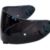Dark Smoke Helmet Visor Pinlock-Ready Tinted Shield Compatible With CW-1 RF1100 X12 RF-XR X-Spirit 2 Qwest Helmets