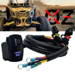 6' Power Busbar Distribution Block Wire Harness With On/Off Rocker Switch For Whip Lights Compatible With 2018-2023 Can-Am Maverick X3 Max RS Turbo RR Sport Trail Defender -Oz 2 06695.1683158039