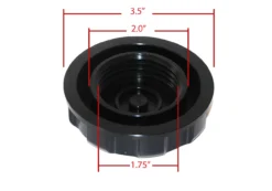 JS Billet Gas Cap F Black OZ-USA® With Rubber Gasket For Kawasaki 750SS Jet Ski XI SS JH SXR Stand Up 440 300 550 650 -Oz 2 11711.1462908813